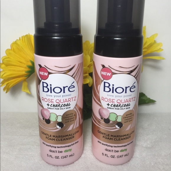 biore rose quartz foam cleanser